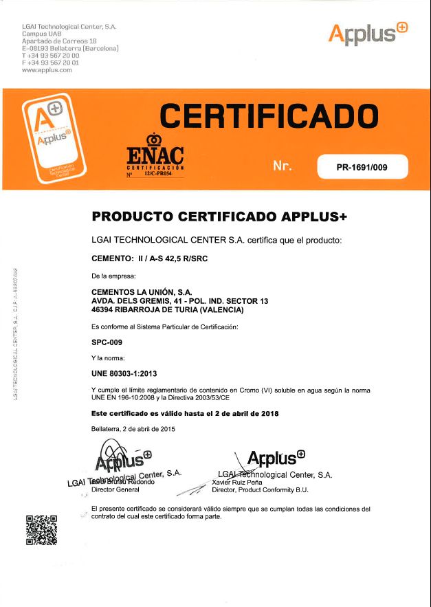 certificados la union